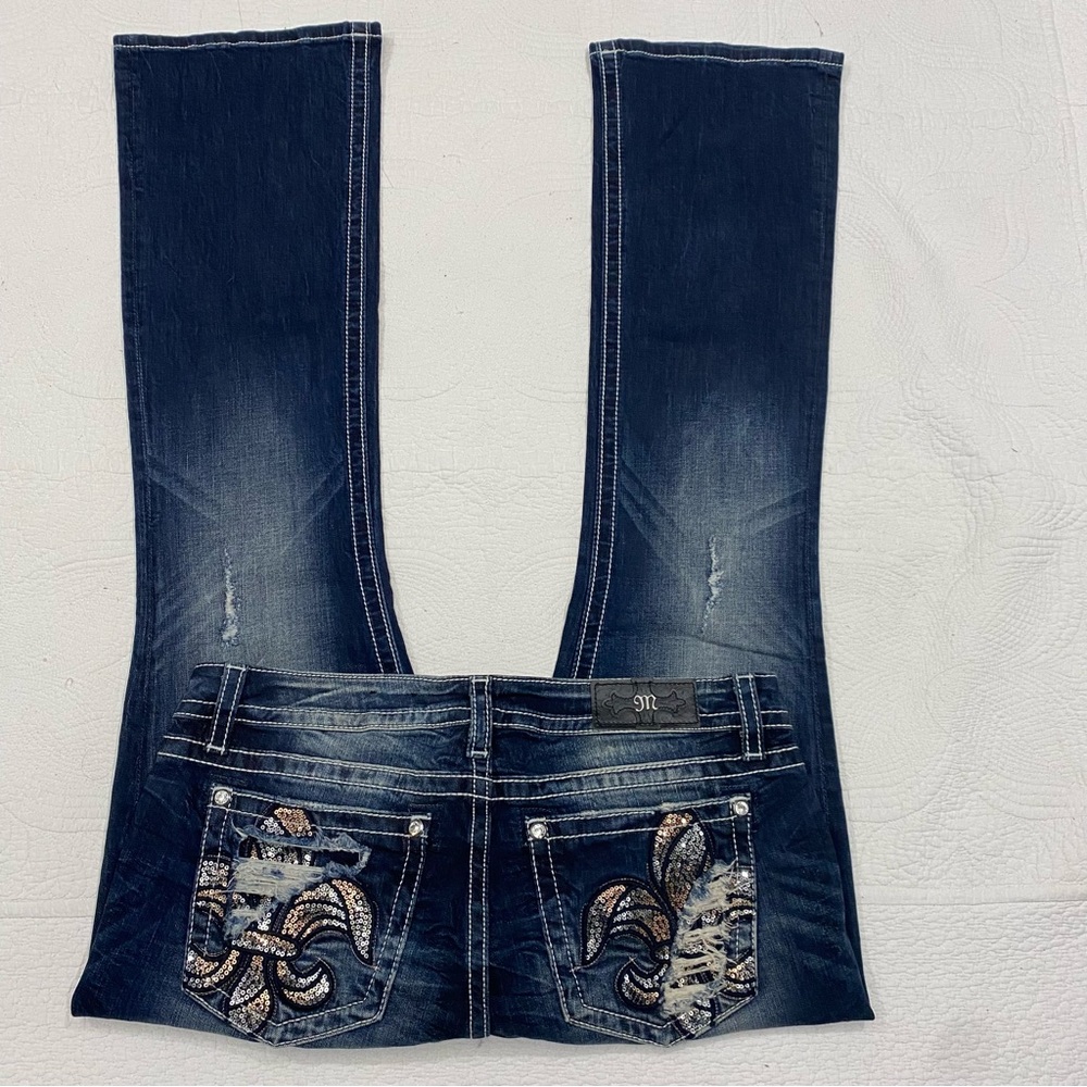 New!Miss Me Mid-Rise Signature Boot jeans Size 33